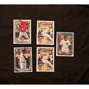 Juan Soto San Diego Padres Washington Nationals NY Mets Lot 5 Cards Topps Bowman